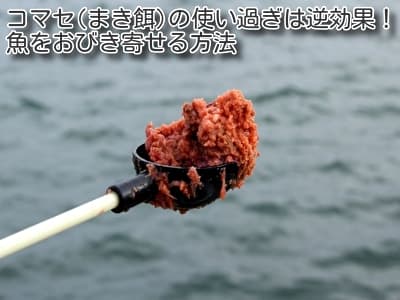 コマセ(まき餌)の使い過ぎは逆効果！魚をおびき寄せる方法